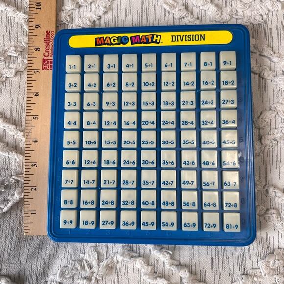 Vintage Magic Math Machine DIVISION Learn Educational Tutor Study Tool 1993 Toy - Picture 5 of 5